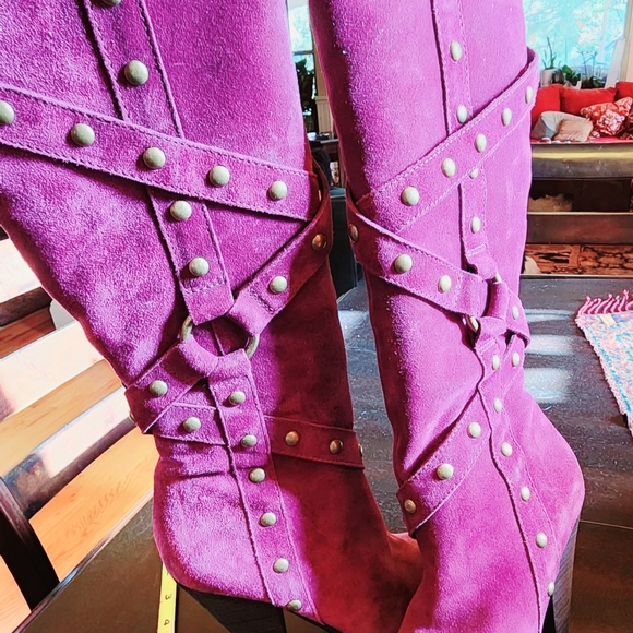 Carlos Santana purple boots Size 7 - Picture 5 of 8